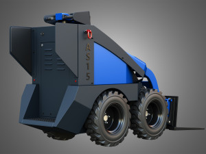 AS15 - Mini Skid Steer - Pallet Forks 3D मॉडल