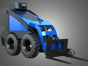AS15 - Mini Skid Steer - Pallet Forks 3D मॉडल
