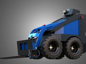 AS15 - Mini Skid Steer - Pallet Forks 3D मॉडल