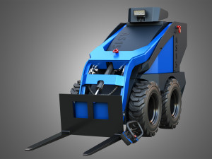 AS15 - Mini Skid Steer - Pallet Forks 3D मॉडल