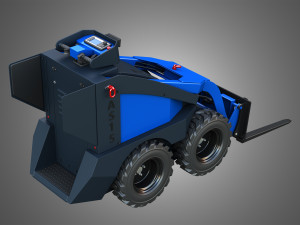 AS15 - Mini Skid Steer - Pallet Forks 3D मॉडल