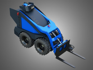 AS15 - Mini Skid Steer - Pallet Forks 3D मॉडल