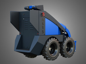 AS15 - Mini Skid Steer Modelo 3D