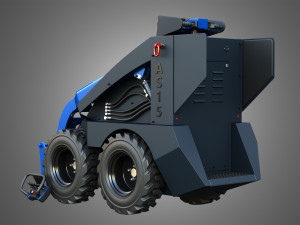 AS15 - Mini Skid Steer Modelo 3D