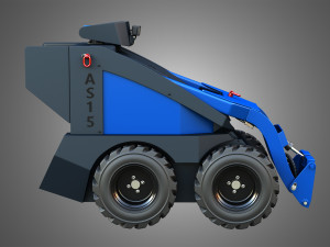 AS15 - Mini Skid Steer Modelo 3D
