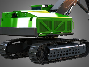 953MH Tracked Feller Buncher 3D Модель