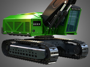 953MH Tracked Feller Buncher 3D Модель