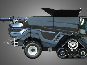 IDEAL - Combine Harvester - Rubber Track System 3D Model