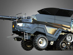 IDEAL - Combine Harvester - Rubber Track System 3D Model