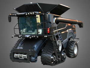 IDEAL - Combine Harvester - Rubber Track System 3D Model