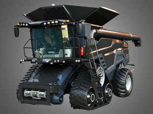 IDEAL - Combine Harvester - Rubber Track System 3D Model