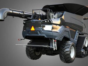IDEAL - Combine Harvester - Rubber Track System 3D Model