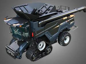 IDEAL - Combine Harvester - Rubber Track System 3D Model