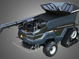 IDEAL - Combine Harvester - Rubber Track System 3D Model