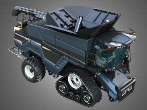 IDEAL - Combine Harvester - Rubber Track System 3D Model