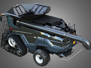 IDEAL - Combine Harvester - Rubber Track System 3D Model