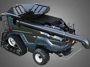 IDEAL - Combine Harvester - Rubber Track System 3D Model