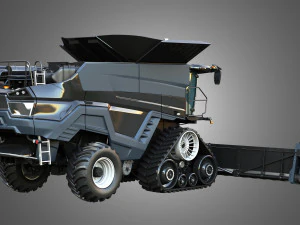 IDEAL - Combine Harvester - Corn Harvester Head 3D Model
