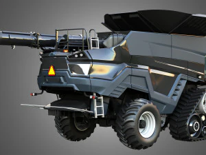 IDEAL - Combine Harvester - Corn Harvester Head 3D Model