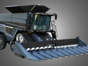IDEAL - Combine Harvester - Corn Harvester Head 3D Model