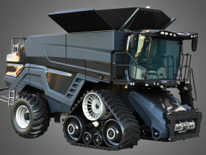 IDEAL - Combine Harvester - Corn Harvester Head 3D Model