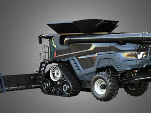 IDEAL - Combine Harvester - Corn Harvester Head 3D Model