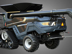 IDEAL - Combine Harvester - Corn Harvester Head 3D Model