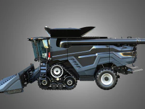 IDEAL - Combine Harvester - Corn Harvester Head 3D Model