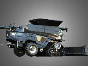 IDEAL - Combine Harvester - Corn Harvester Head 3D Model