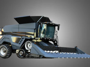 IDEAL - Combine Harvester - Corn Harvester Head 3D Model