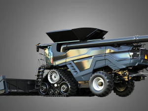 IDEAL - Combine Harvester - Corn Harvester Head 3D Model