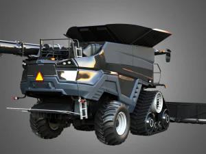 IDEAL - Combine Harvester - Corn Harvester Head 3D Model