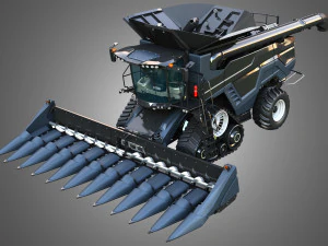 IDEAL - Combine Harvester - Corn Harvester Head 3D Model