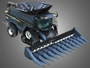 IDEAL - Combine Harvester - Corn Harvester Head 3D Model