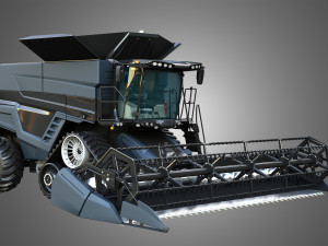 IDEAL - Combine Harvester - Grain Harvester Head 3D Model