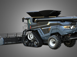 IDEAL - Combine Harvester - Grain Harvester Head 3D Model