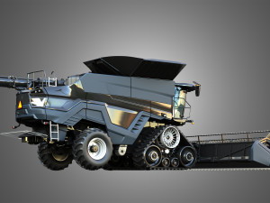 IDEAL - Combine Harvester - Grain Harvester Head 3D Model