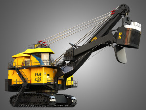 4100XPC Mining Electric Rope Shovel 3D Model