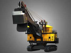 4100XPC Mining Electric Rope Shovel 3D Model