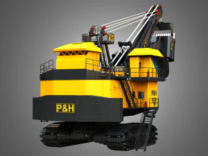 4100XPC Mining Electric Rope Shovel 3D Model