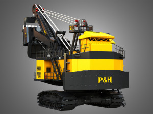 4100XPC Mining Electric Rope Shovel 3D Model