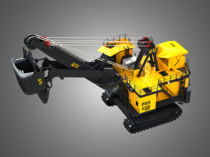 4100XPC Mining Electric Rope Shovel 3D Model