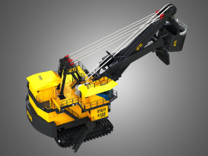 4100XPC Mining Electric Rope Shovel 3D Model