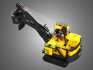 4100XPC Mining Electric Rope Shovel 3D Model
