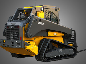 333G Compact Track Loader with Forestry Package - Pallet Fork Model 3D