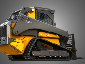 333G Compact Track Loader with Forestry Package - Pallet Fork Model 3D