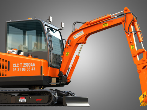 Mini Pelle CLC T 2500 AA Excavator 3D 模型
