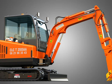 Mini Pelle CLC T 2500 AA Excavator 3D Model