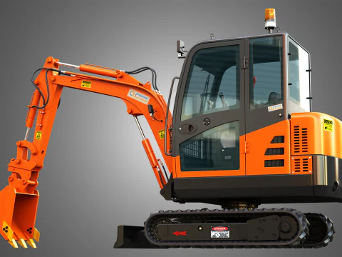 Mini Pelle CLC T 2500 AA Excavator 3D Model