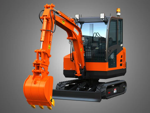 Mini Pelle CLC T 2500 AA Excavator 3D Model
